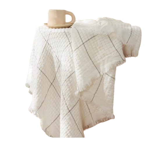 Amazon Cream Throw