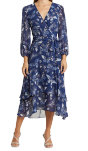 Eliza J Floral Faux Wrap Dress