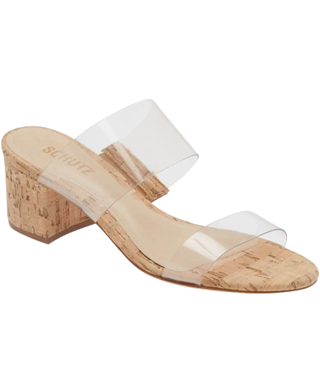 Schutz Acrylic Cork Sandal