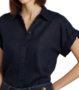Ralph Lauren Short Sleeve Linen Top