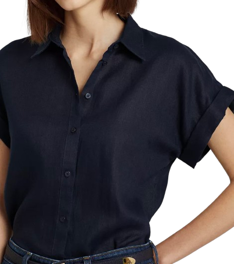 Ralph Lauren Short Sleeve Linen Top