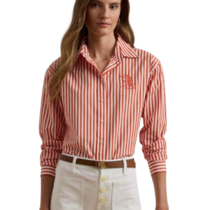 Ralph Lauren Orange Stripe Button Down