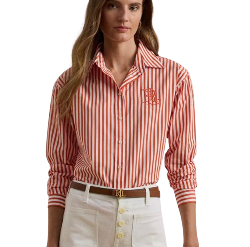 Ralph Lauren Orange Stripe Button Down