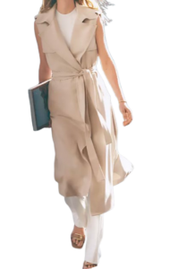 Ann Taylor Sleeveless Trench Coat