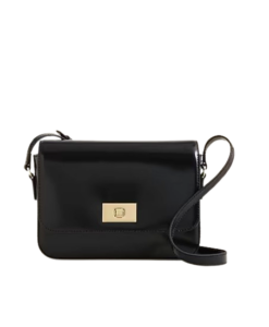 J. Crew Edie Black Leather Handbag