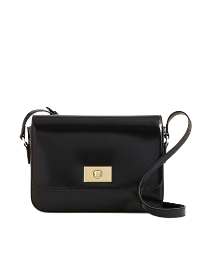 J. Crew Edie Black Leather Handbag