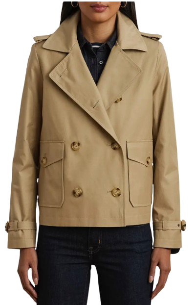 Ralph Lauren Cropped Cotton Trench