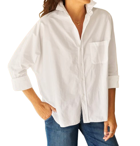 Frank & Eileen Oona Continuous Sleeve Button-Up Shirt