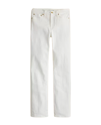 J. Crew Slim Straight White Denim