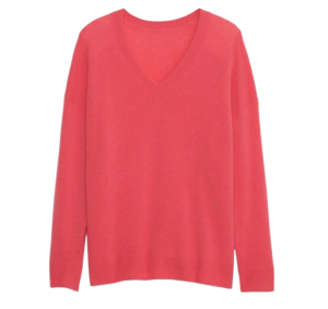 Banana Republic Oversized Lightweight Cashmere V-Neck Sweater