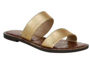 Sam Edelman Gold Slide Sandals