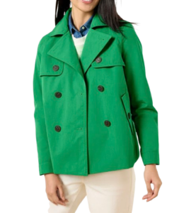 Talbots Twill Short Trench Coat