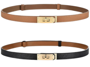 Skinny Turn-Lock Belt – Set of 2 (Hermรจs Dupe)