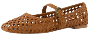 Cushionaire Woven Mary Jane Flats