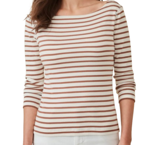 J.McLaughlin Goldie Tee in Stripe