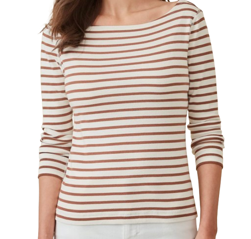 J.McLaughlin Goldie Tee in Stripe