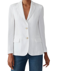 J.McLaughlin White Twill Blazer