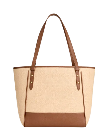 Talbots Diamond Straw Tote