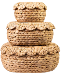 Water Hyacinth Scalloped Box Set