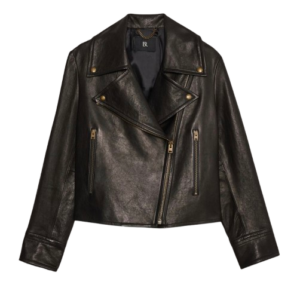 Enola Leather Moto Jacket