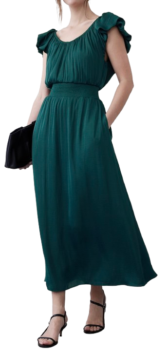 Banana Republic Factory Ruffle Maxi Dress
