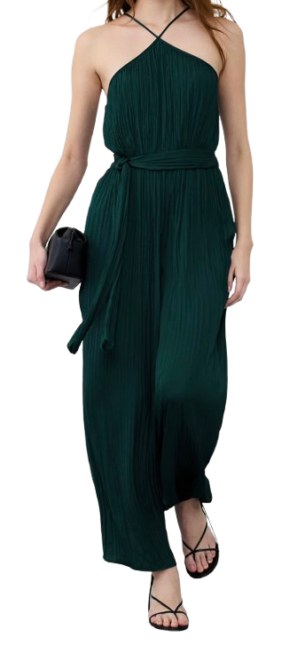 Banana Republic Factory Halter Elastic Waist Jumpsuit
