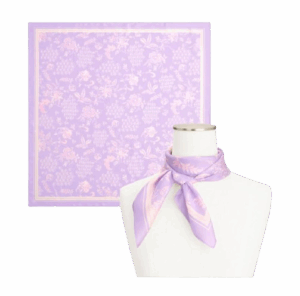 Talbots Whimsical Jacobean Silk Square Scarf