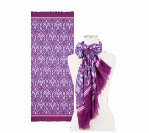 Talbots Floral Medallion Oblong Scarf