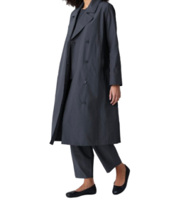 Eileen Fisher Light Cotton Nylon Trench Coat