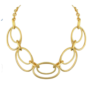 14k Gold Plated Circle Chain Necklace