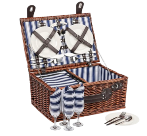 Wicker Picnic Basket Set