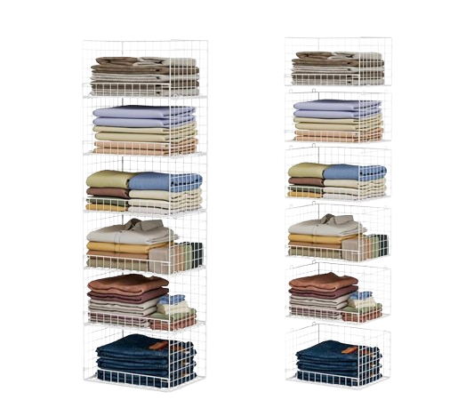 6-Tier Stackable Closet Organizers and Storage Shelves, spring wellness tips