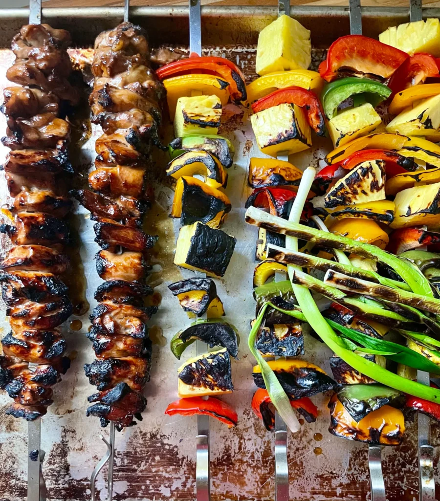 Grill Season, Chicken Skewers, pineapple, summer recipe, Memorial Day