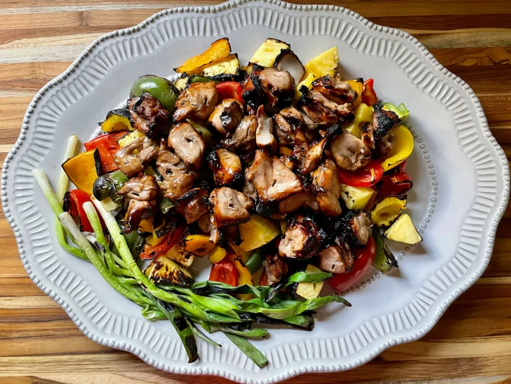 Grill Season, Chicken Skewers, pineapple, summer recipe, Memorial Day