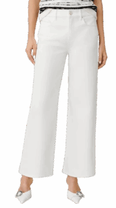 Ann Taylor White Wide Leg Denim
