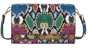 Snake Print Clutch