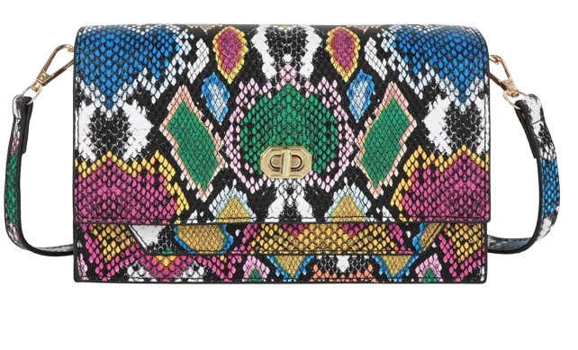 Snake Print Clutch