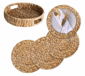 Round Water Hyacinth Placemats