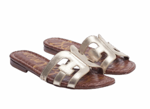 Sam Edelman Gold Slide Sandals