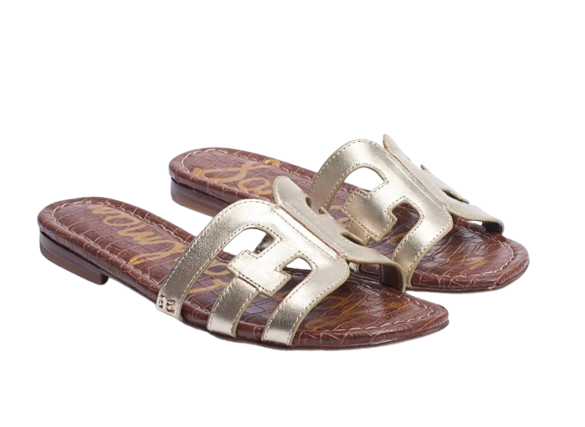 Sam Edelman Gold Slide Sandals