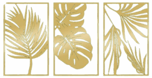 Tropical Leaves Metal Wall Hangings