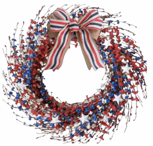 Idyllic Patriotic Berry Wreath