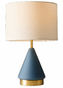 Metalized Glass Table Lamp