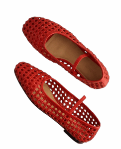 Madewell Red Woven Ballet Flat