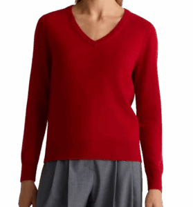 Mongolian Cashmere Sweater- Red