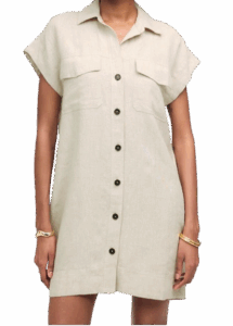 Madewell Linen Utility Shirtdress