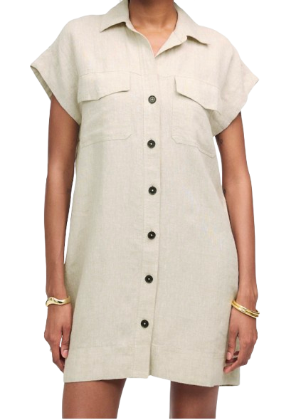 Madewell Linen Utility Shirtdress