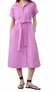 Banana Republic Factory Tie-Waist Midi Shirtdress