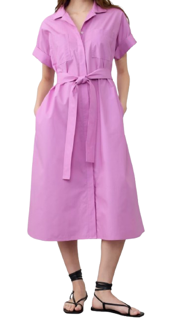 Banana Republic Factory Tie-Waist Midi Shirtdress