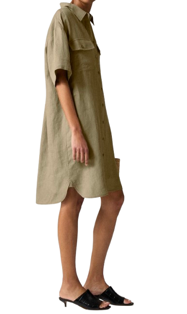 J.Crew Linen Utility Shirtdress